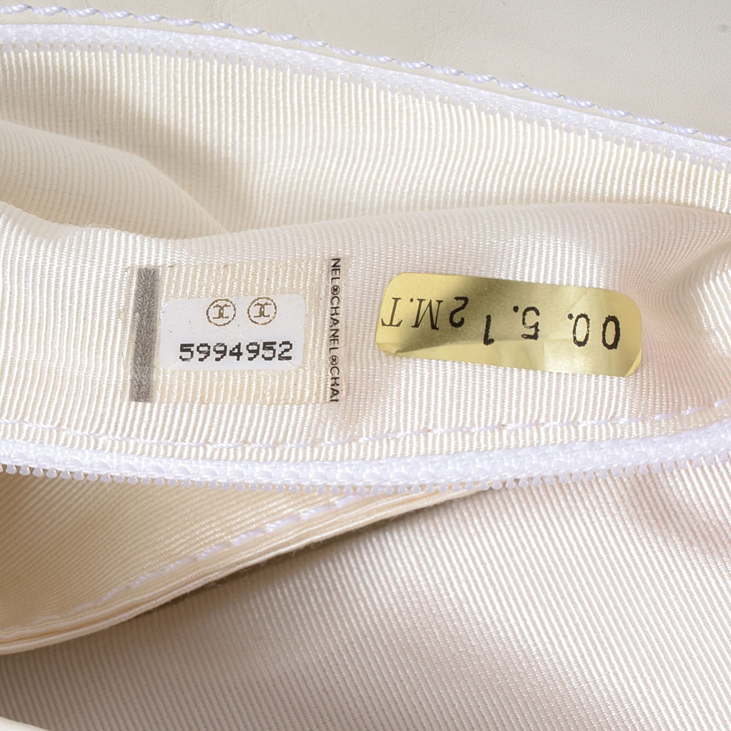 Lambskin CC Small Messenger Flap Bag White