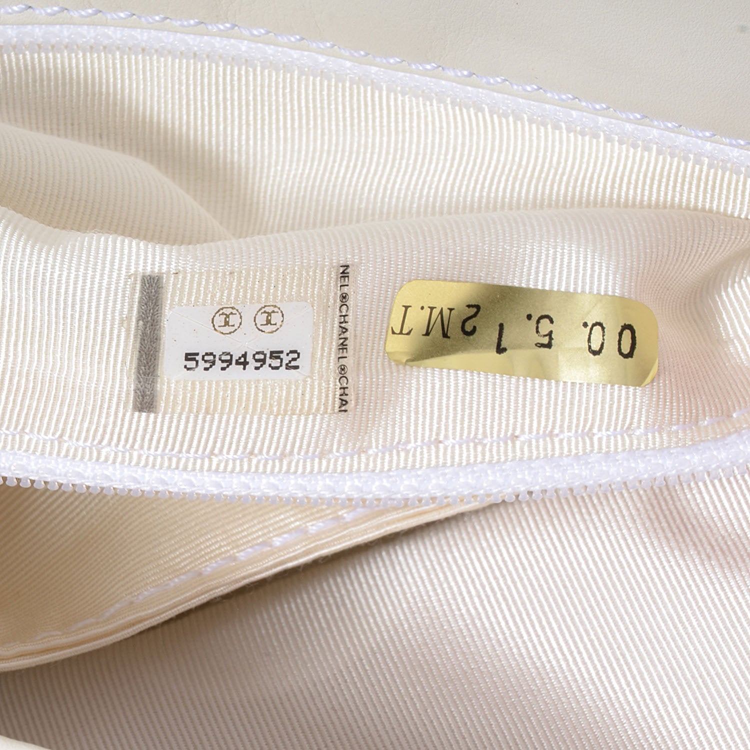 Chanel Lambskin CC Small Messenger Flap Bag White 7 of 7