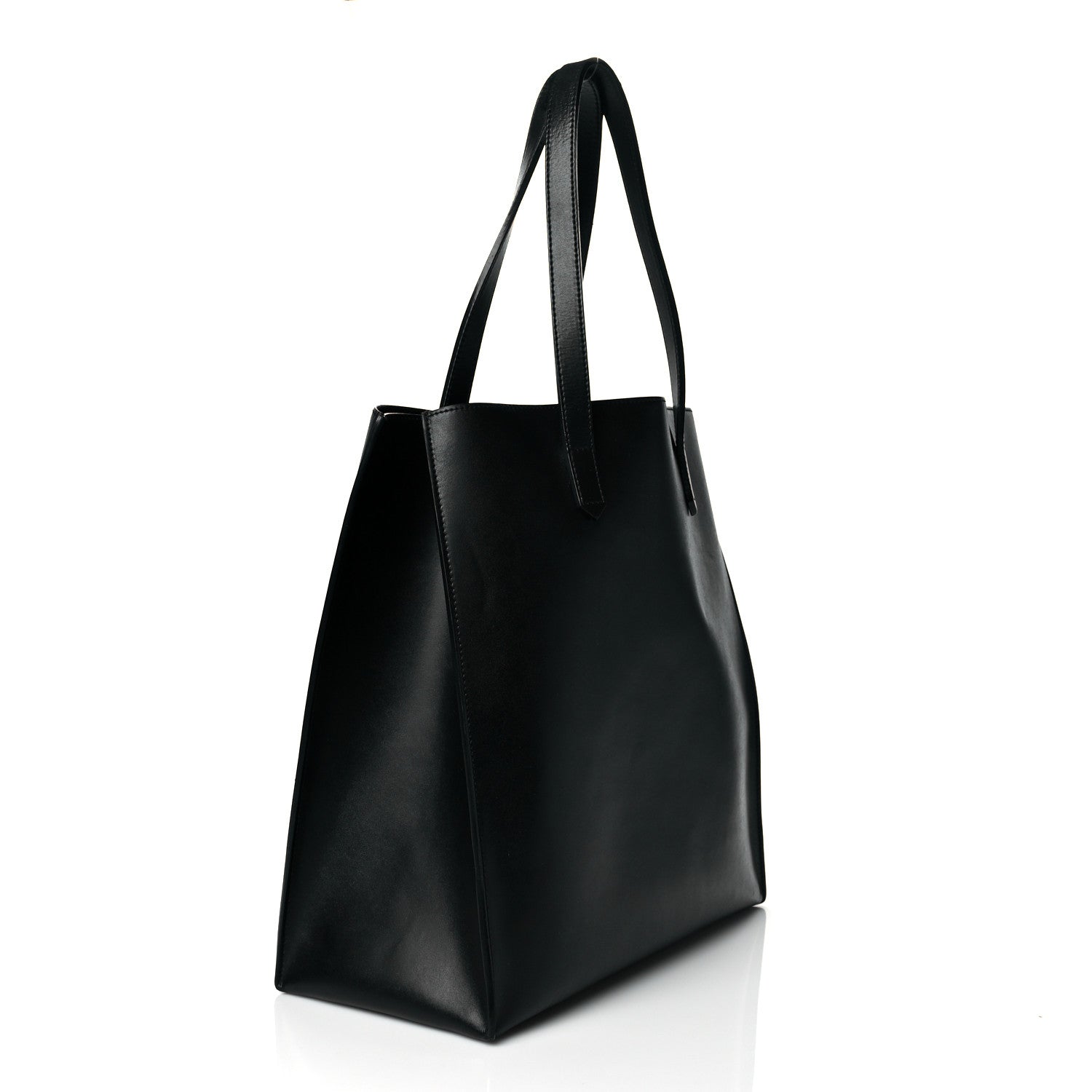 Givenchy Calfskin Logo Debossed Medium Shopper Tote Black 3 of 9