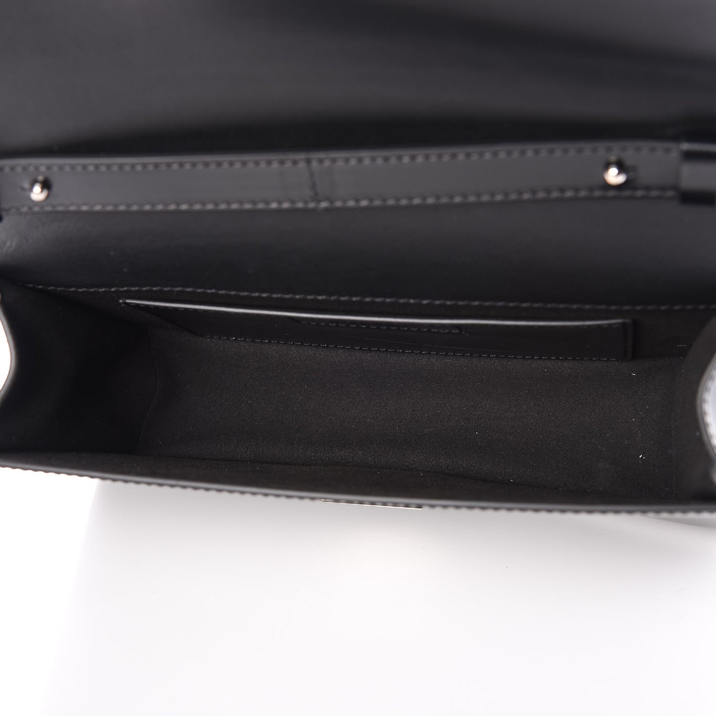 Calfskin Infinity Flap Bag Black