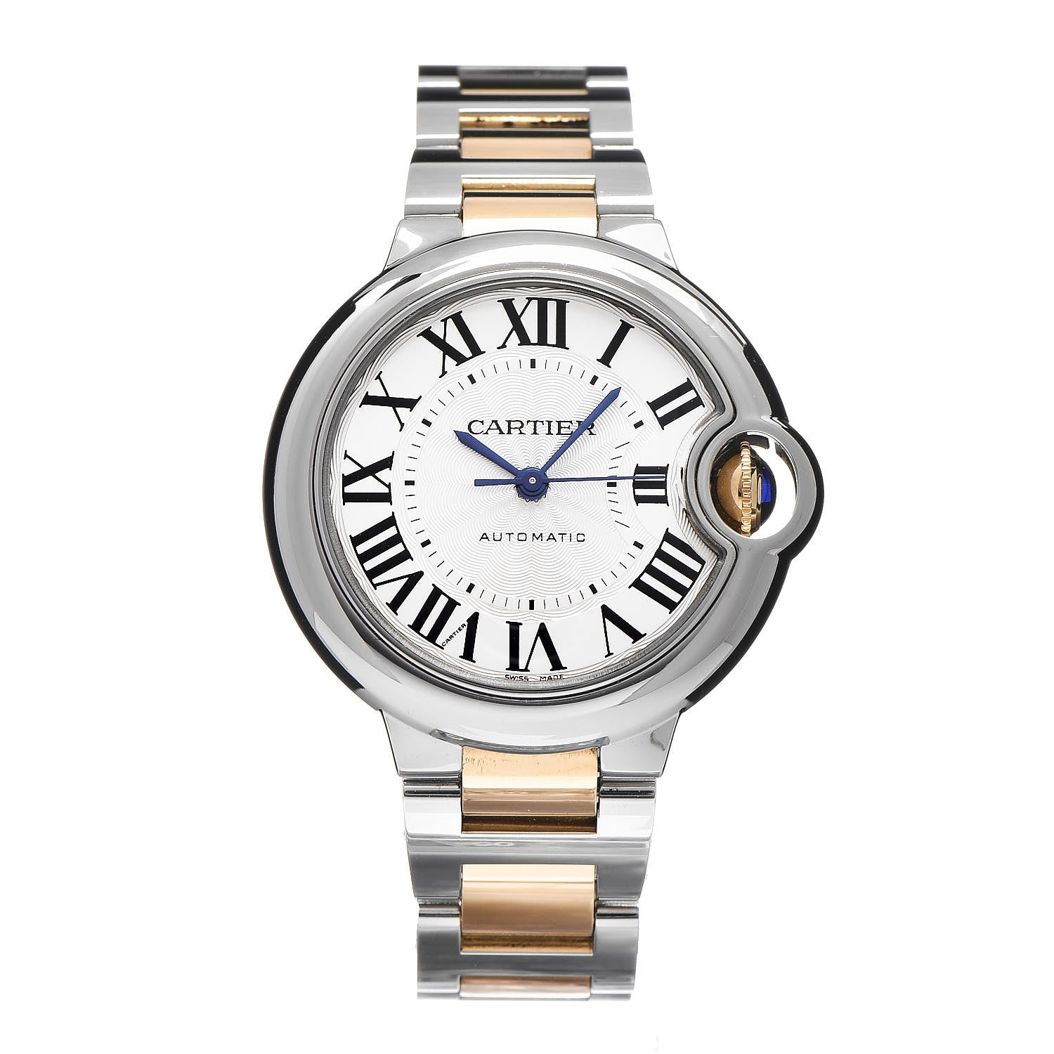 Cartier Stainless Steel 18K Yellow Gold 33mm Ballon Bleu De Automatic Watch 1 of 9