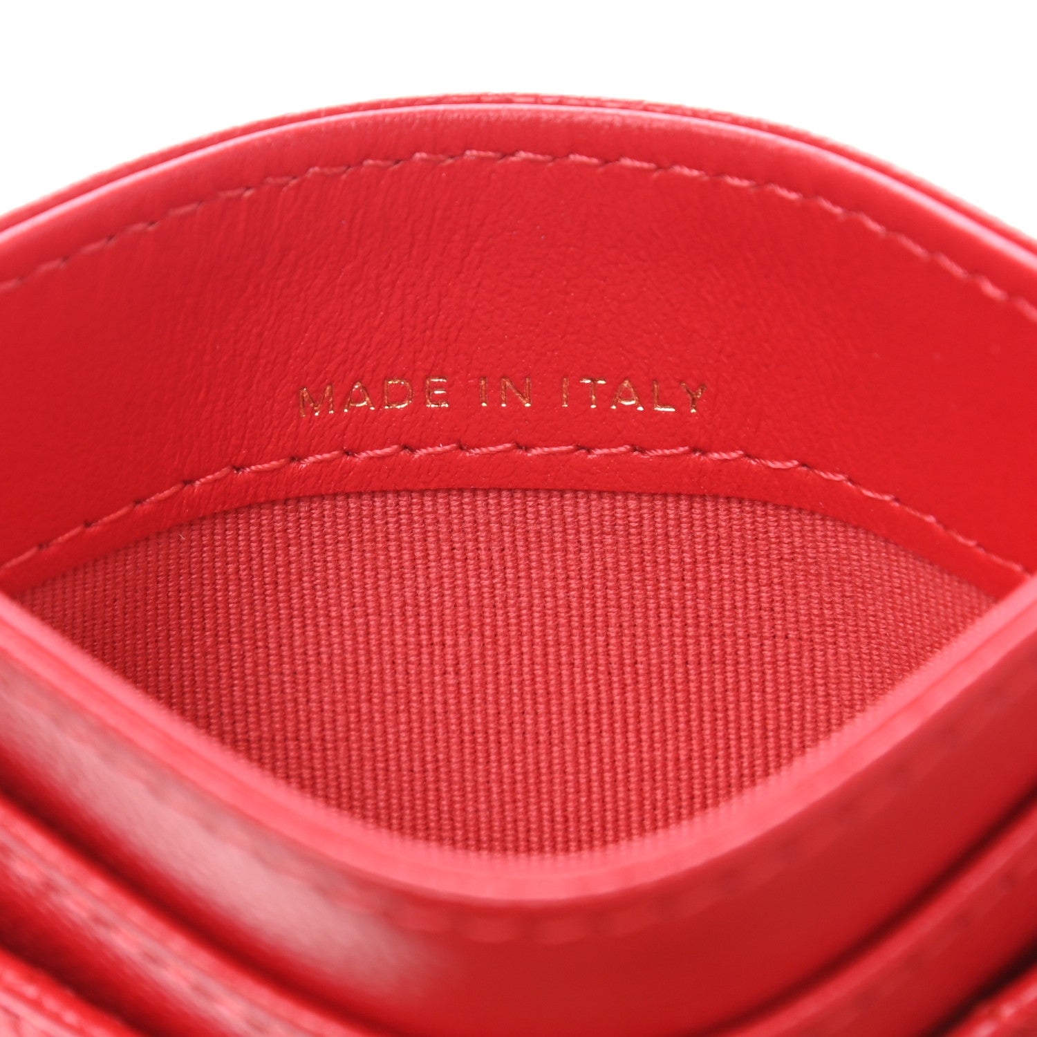 Chanel Caviar Quilted Card Holder Red 7 of 8