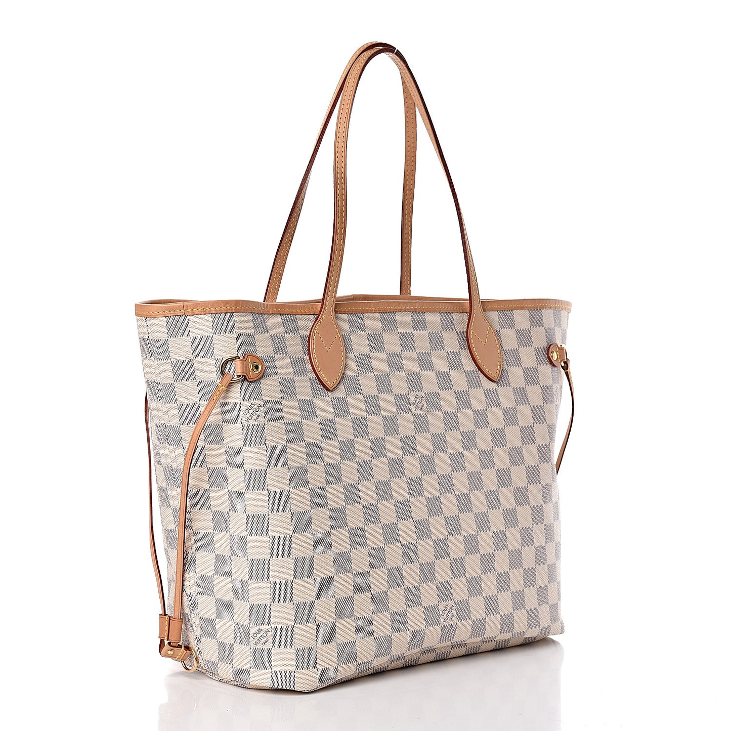 Damier Azur Neo Neverfull MM Rose Ballerine