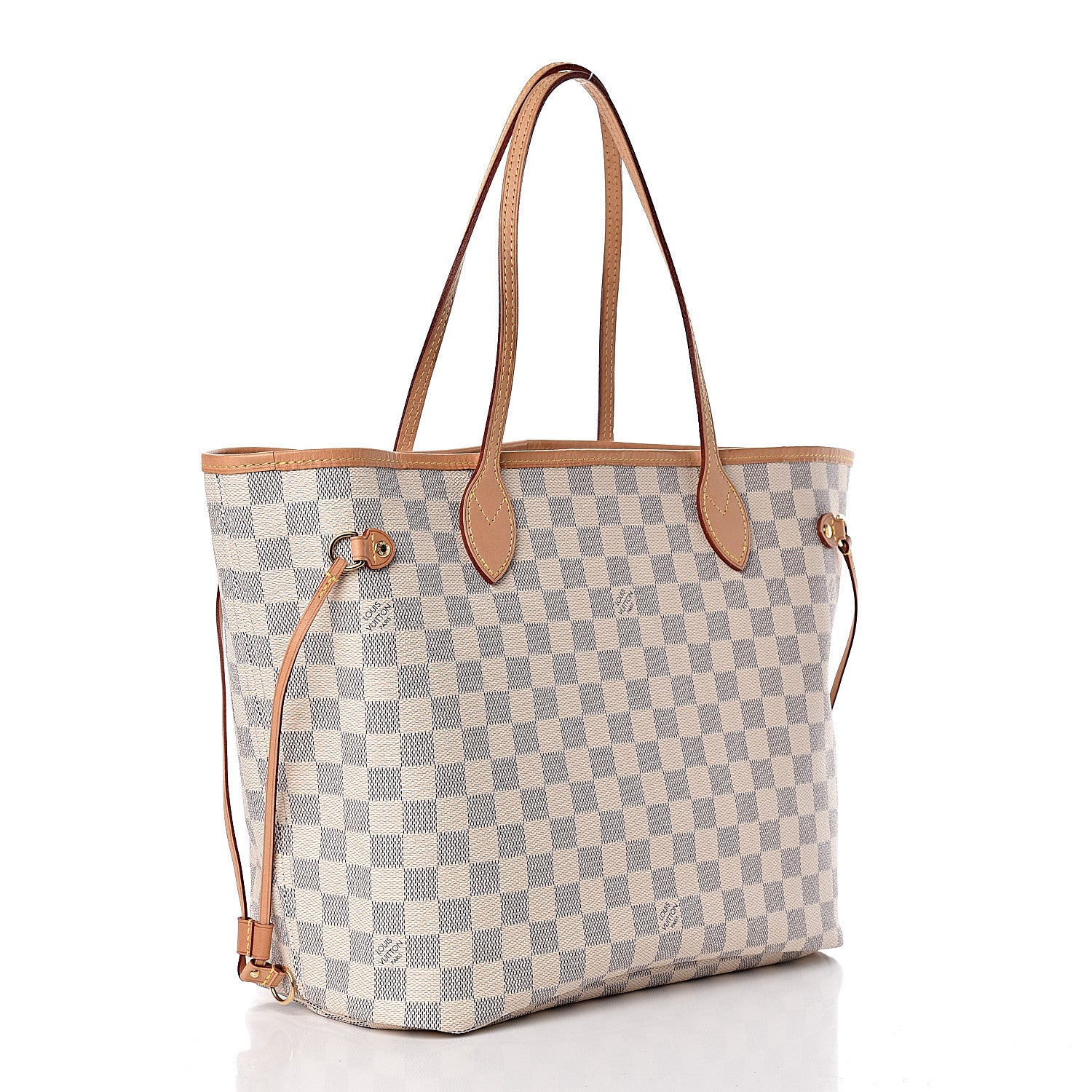 Louis Vuitton Damier Azur Neo Neverfull MM Rose Ballerine 2 of 16