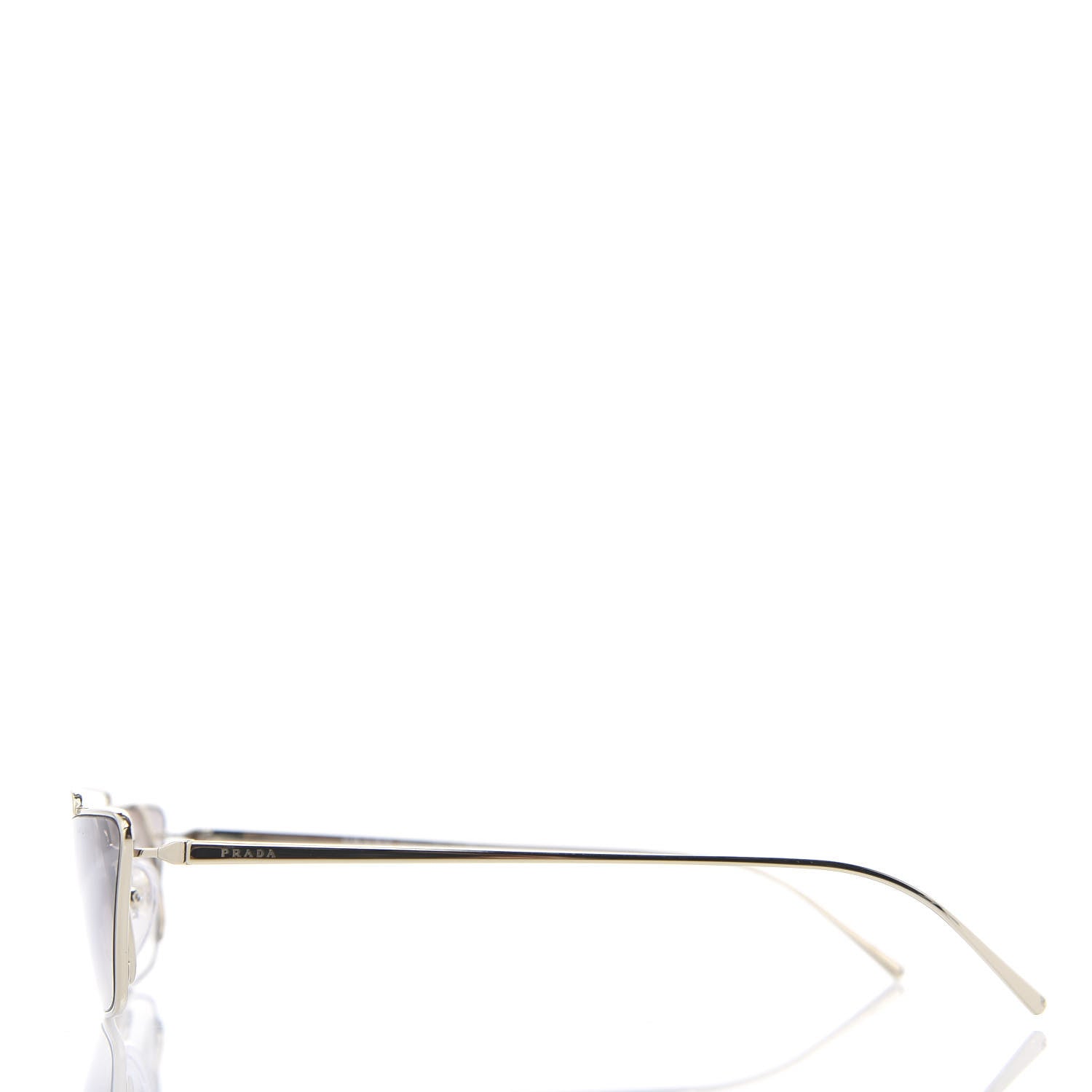 Prada Metal Cat Eye Sunglasses SPR 64U Gold 2 of 8