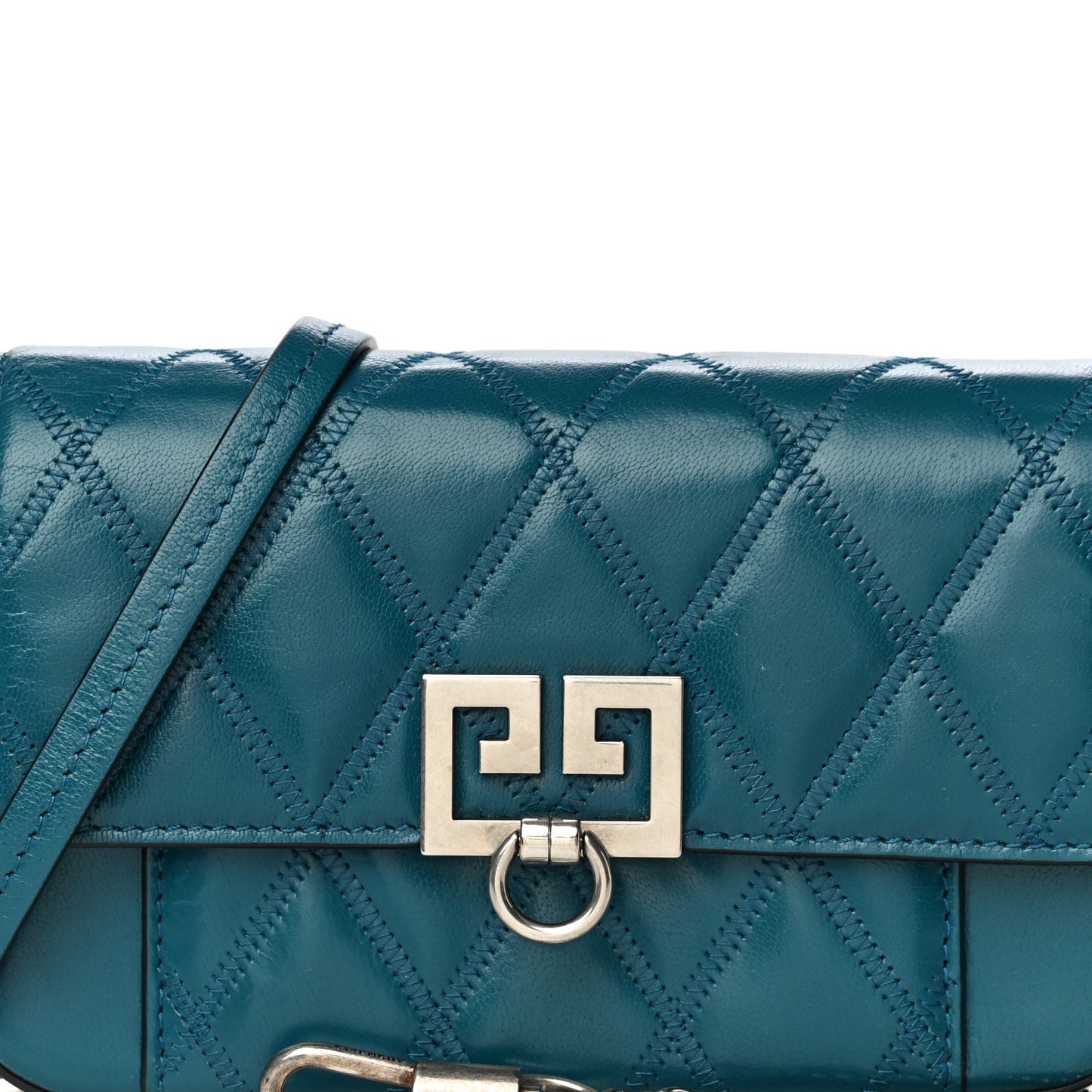 Goatskin Quilted GV3 Mini Pocket Convertible Bag Blue