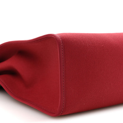 Hermes Vache Hunter Toile Herbag Zip 31 PM Rouge H 10 of 12