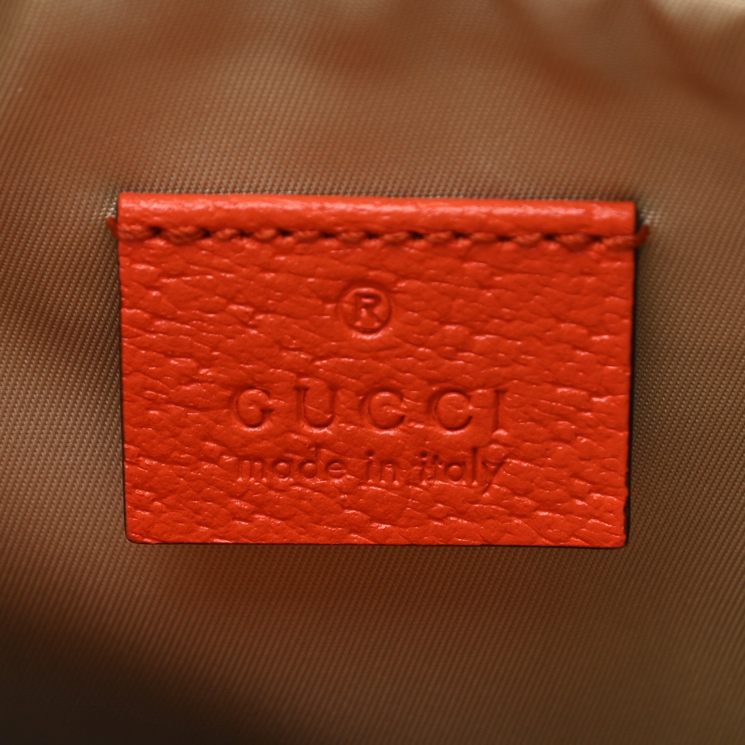 Gucci X THE NORTH FACE Monogram Textured Dollar Calfskin Barrel Shoulder Bag Beige Ebony Mystic White Deep Orange 7 of 12