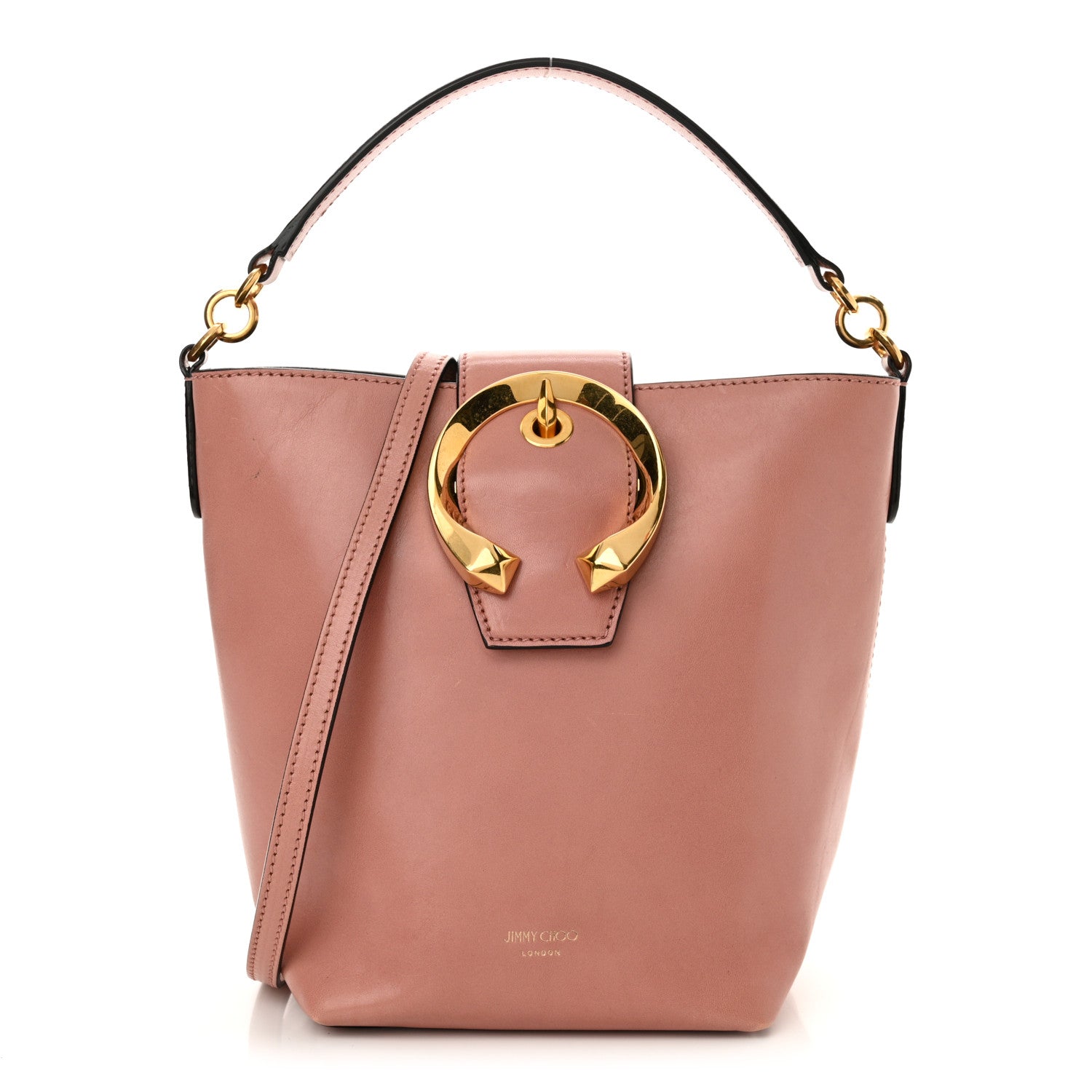 Jimmy Choo Calfskin Madeline Bucket Bag Blush 1 of 12