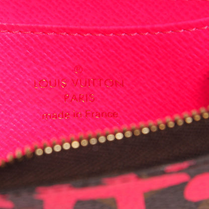 Louis Vuitton Monogram Graffiti Zippy Coin Purse Fuchsia 7 of 8