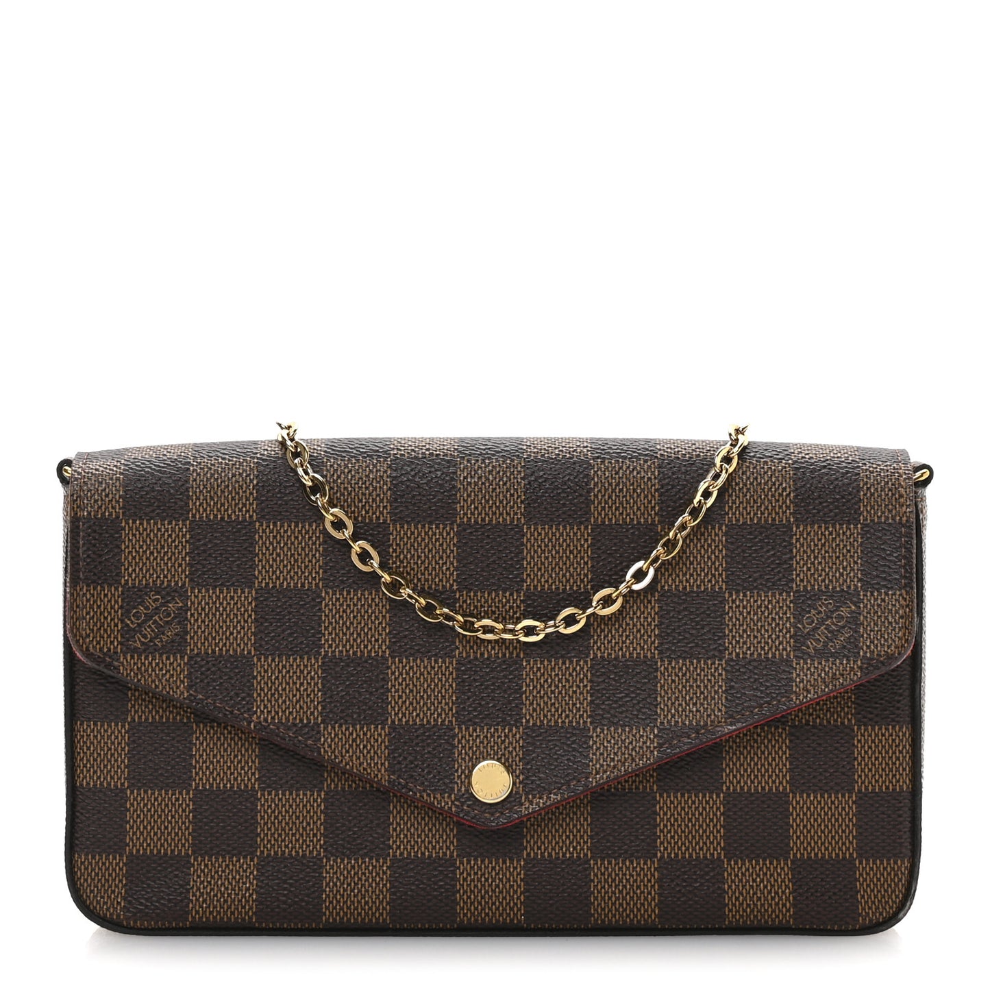 Damier Ebene Pochette Felicie Chain Wallet