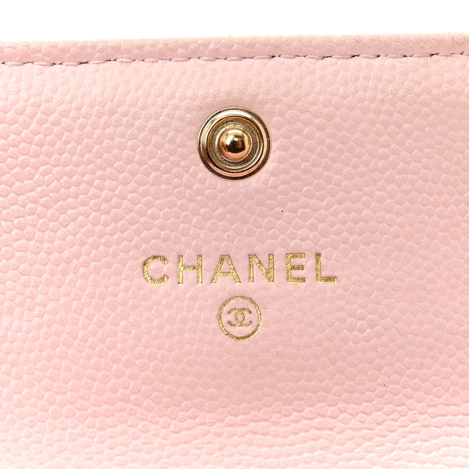 Chanel Caviar Quilted Crystal CC Flap Card Holder Pink 6 of 12