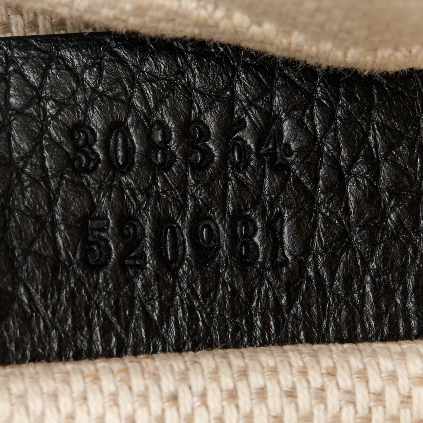 Pebbled Calfskin Small Soho Disco Bag Black