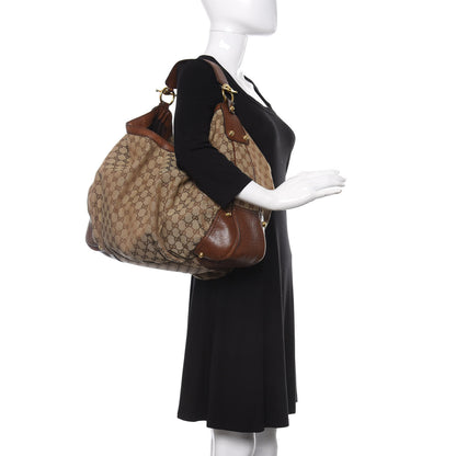 Gucci Monogram Large Jockey Hobo Brown 2 of 9