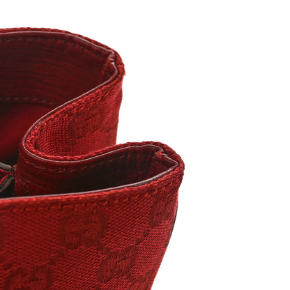 Gucci Monogram Small Bamboo Tote Red 10 of 10