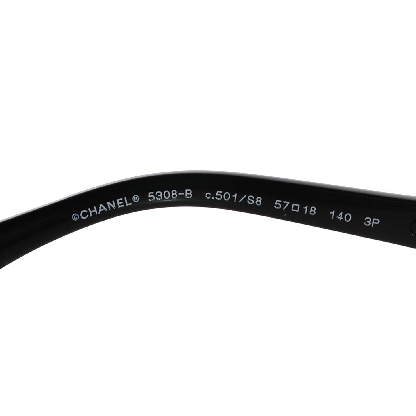 Crystal Baguette Polarized Square Sunglasses 5308-B Black