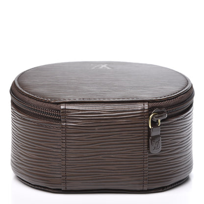 Louis Vuitton Epi Ecrin Bijoux 10cm Jewelry Box Case Moka 2 of 9