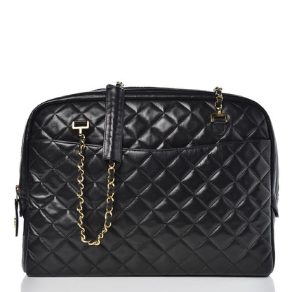 Chanel Lambskin Quilted Shoulder Bag Black 1 of 9