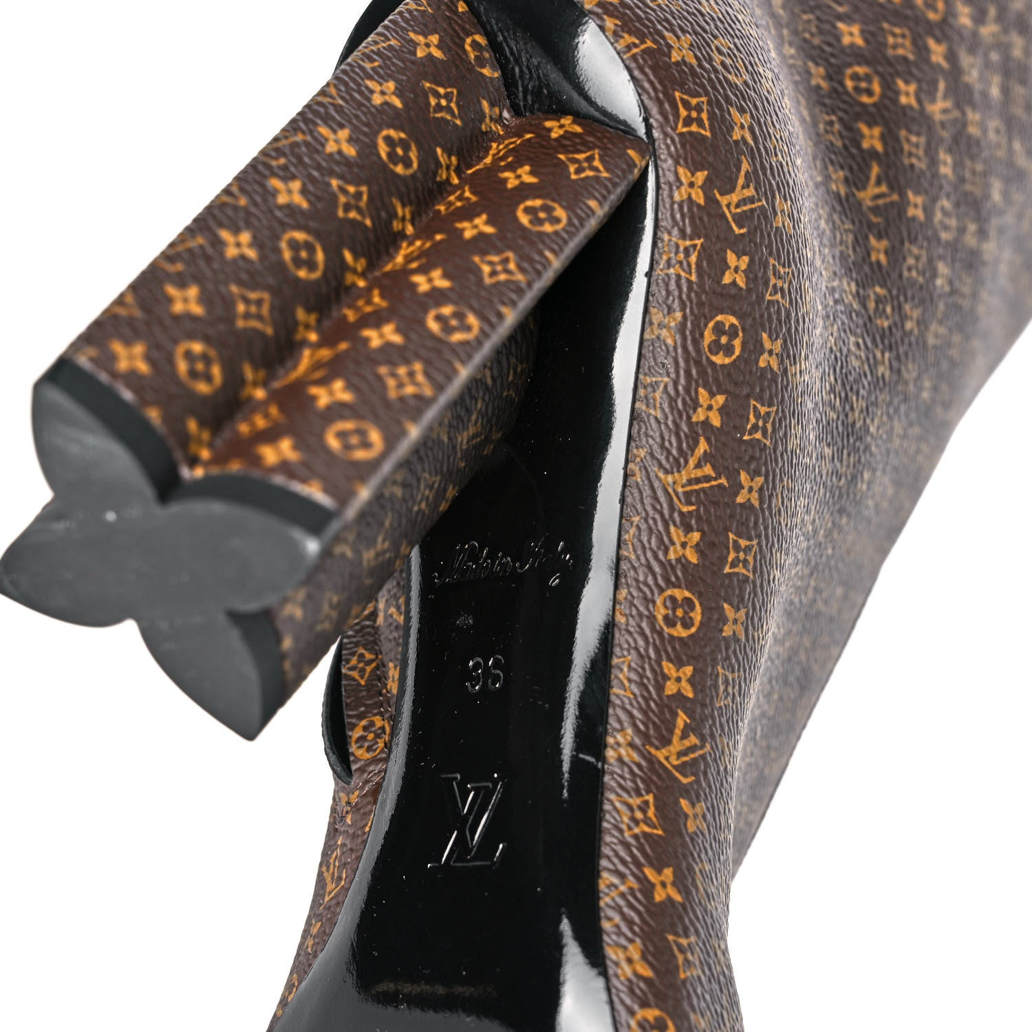 Louis Vuitton Nano Monogram Silhouette Ankle Boots 36 6 of 9