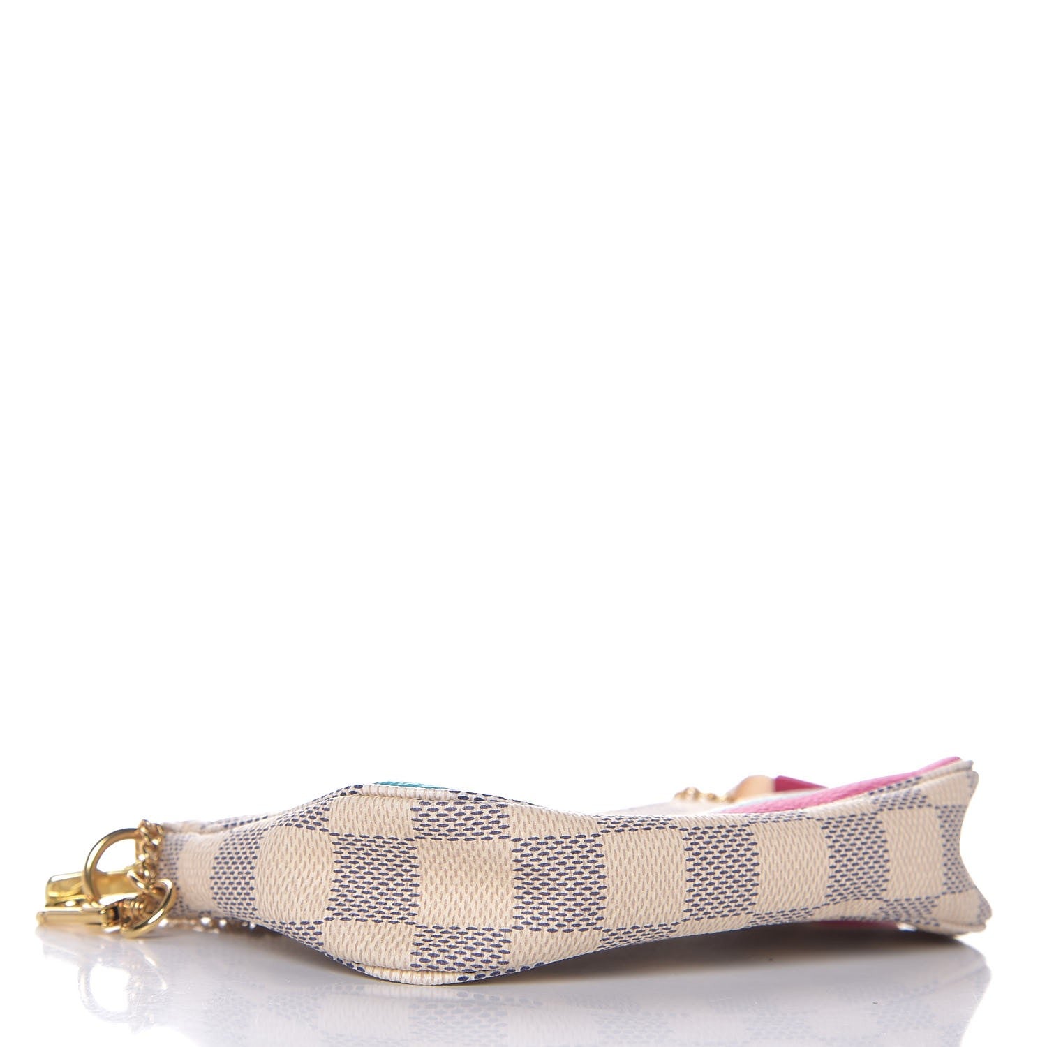 Louis Vuitton Damier Azur 2015 Christmas Animation Mini Pochette Accessories 4 of 7