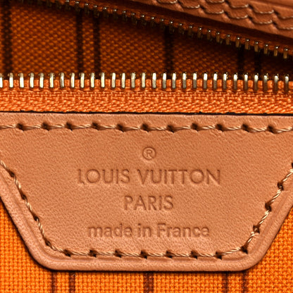 Louis Vuitton Damier Azur Braided Neverfull MM Pink 6 of 9