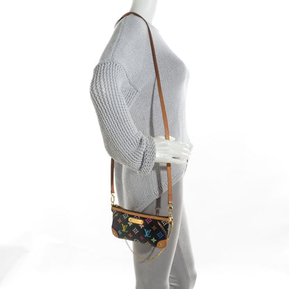 Louis Vuitton Monogram Multicolor Pochette Milla MM Black 2 of 7