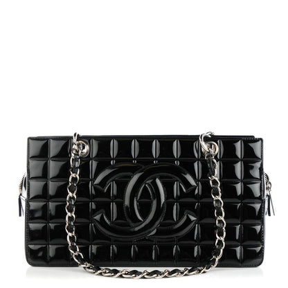 Chanel Patent Chocolate Bar Timeless CC Tote Black 1 of 7