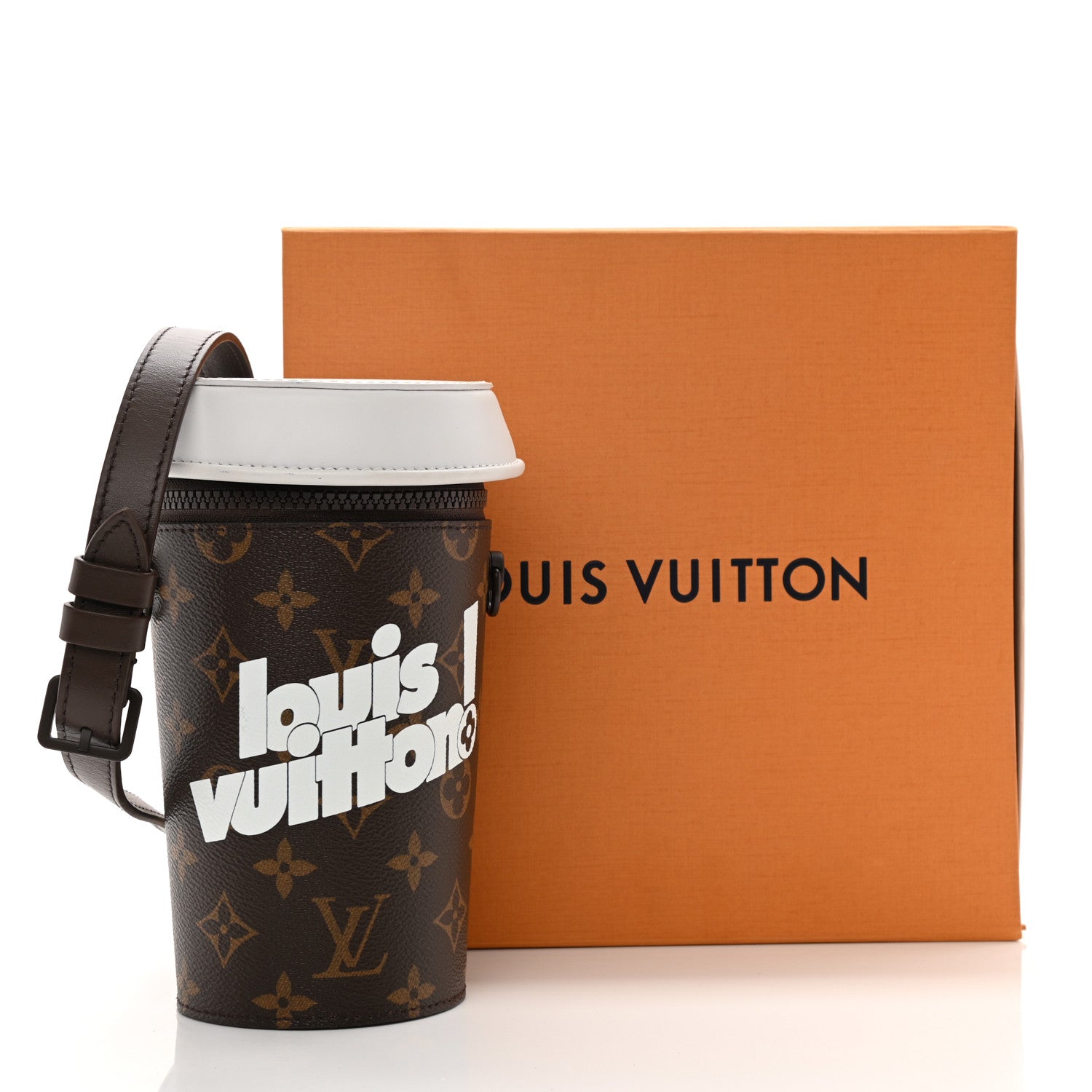 Louis Vuitton Monogram Calfskin Everyday LV Coffee Cup Pouch 8 of 8