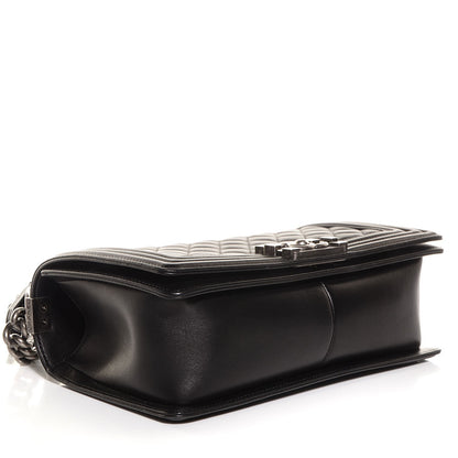 Chanel Lambskin Quilted Medium Boy Flap Black 4 of 8