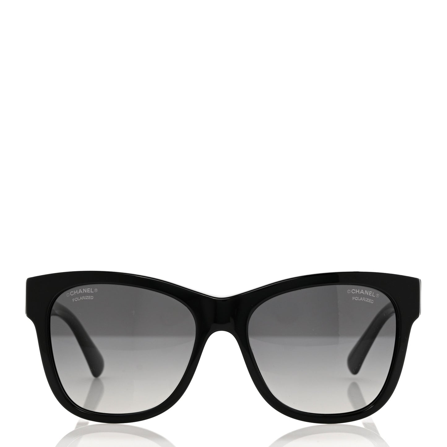Acetate Square CC Sunglasses 5380 Black