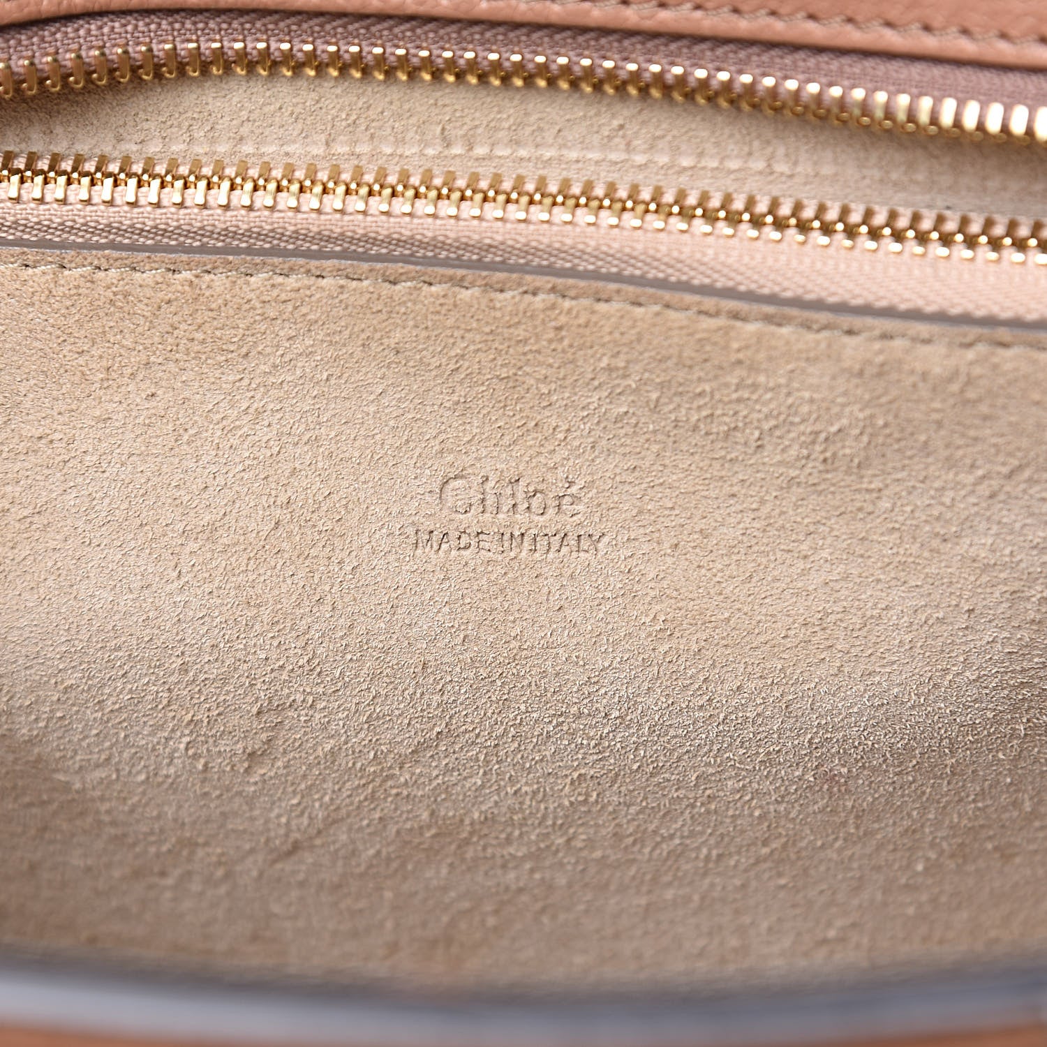 Chloe Calfskin Suede Medium Pixie Shoulder Bag Nougat 6 of 13