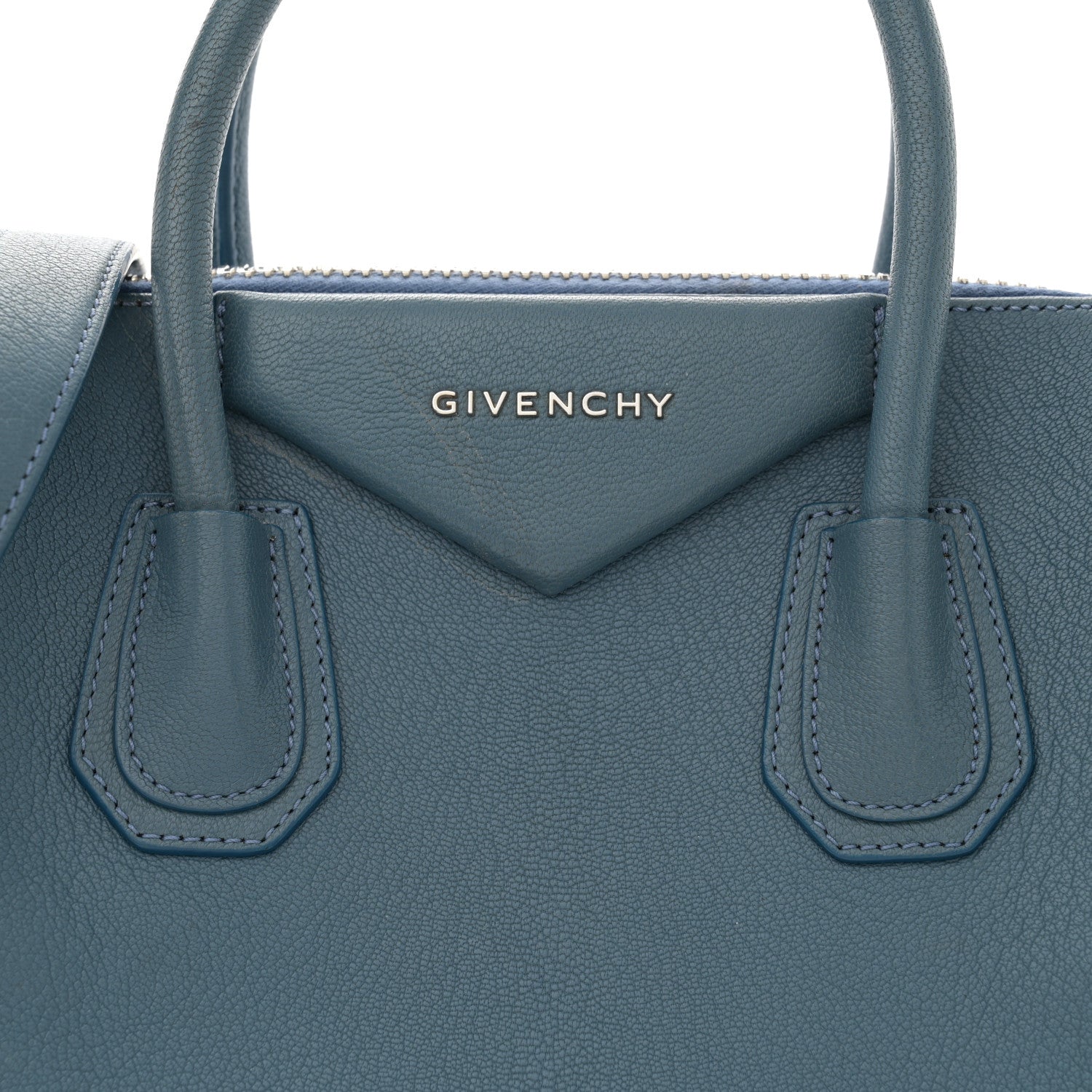 Givenchy Sugar Goatskin Small Antigona Oil Blue 8 of 14