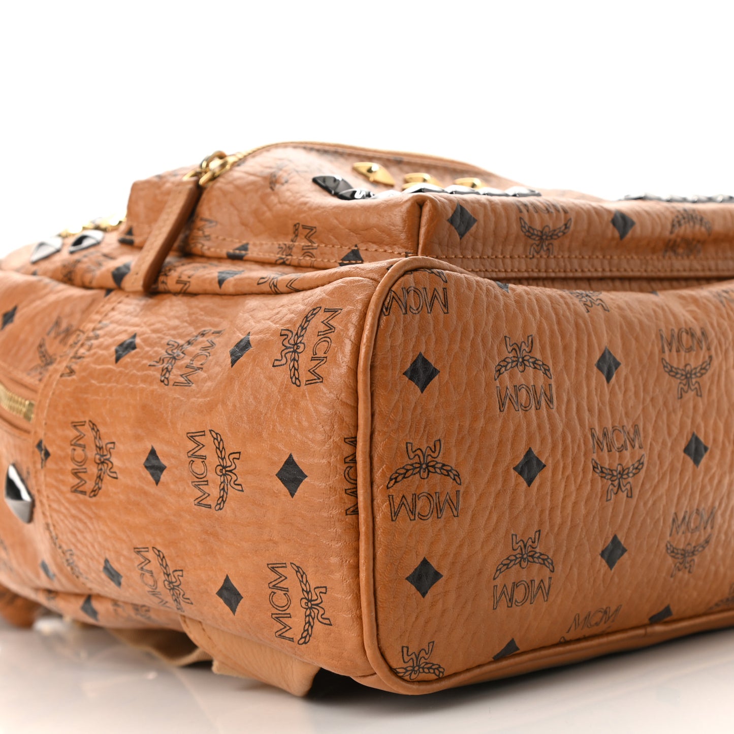 Visetos Studded Small Stark M Backpack Cognac
