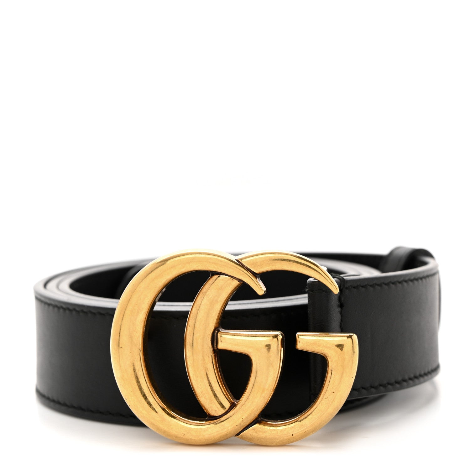 Gucci Calfskin Double G 30mm Belt 90 36 Black 1 of 5