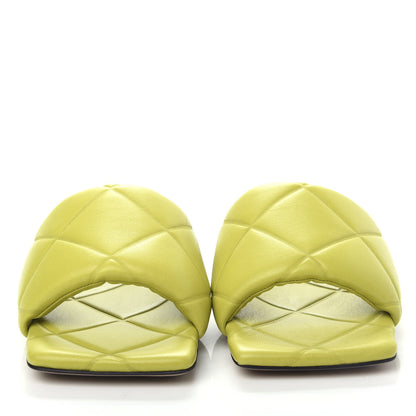 Bottega Veneta Nappa Quilted Rubber Lido Flat Sandals 39 Kiwi 5 of 10