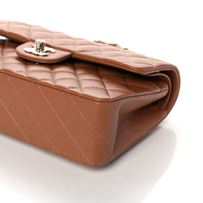 Chanel Lambskin Quilted Small Double Flap Brown 10 of 11