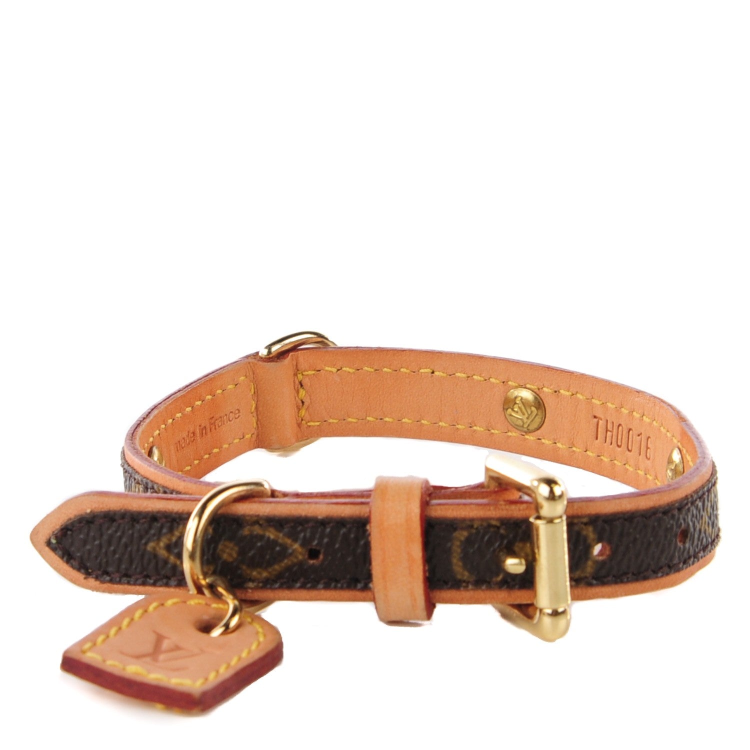 Louis Vuitton Monogram Baxter Dog Collar PM 1 of 8