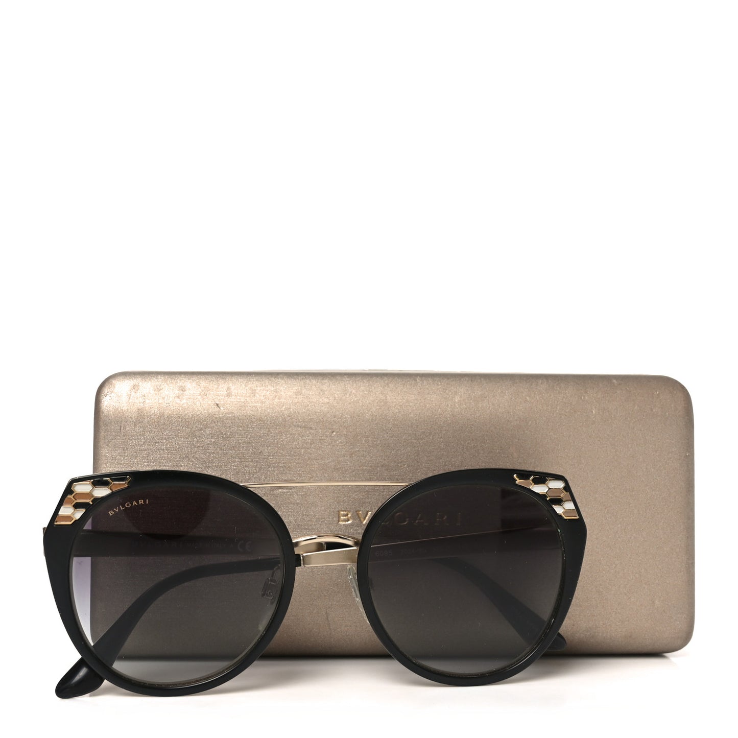Serpenti 6095 Sunglasses Black Gold