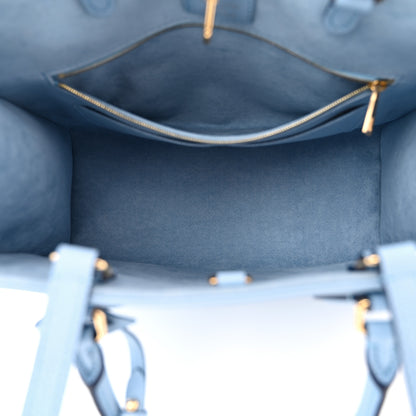 Louis Vuitton Empreinte Monogram Giant By The Pool Onthego MM Summer Blue 5 of 10