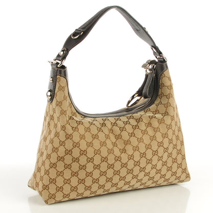 Gucci Monogram Medium Icon Bit Hobo Dark Brown 3 of 7