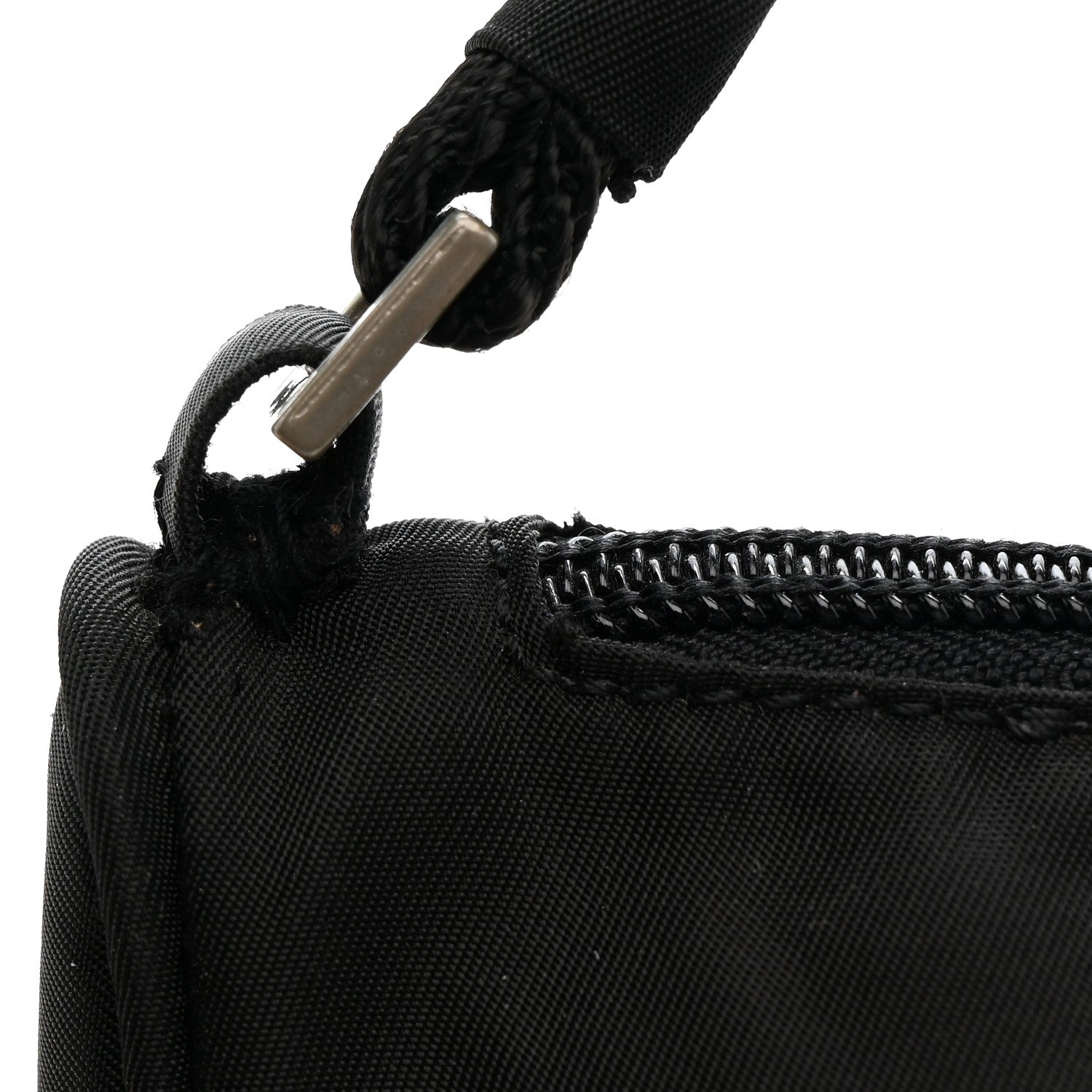 Prada Tessuto Nylon Pochette Bag Black 13 of 15