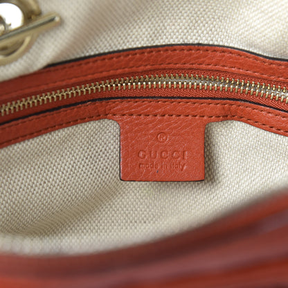 Gucci Pebbled Calfskin Small Soho Bowler Tabasco Red 6 of 9