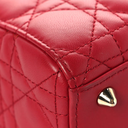 Christian Dior Lambskin Cannage Small My ABCDior Lady Dior Red 8 of 12