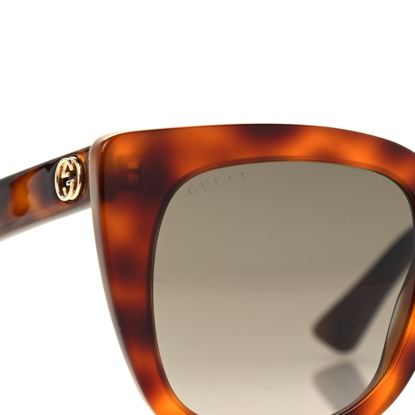 Acetate Cat Eye GG0163S Sunglasses Havana