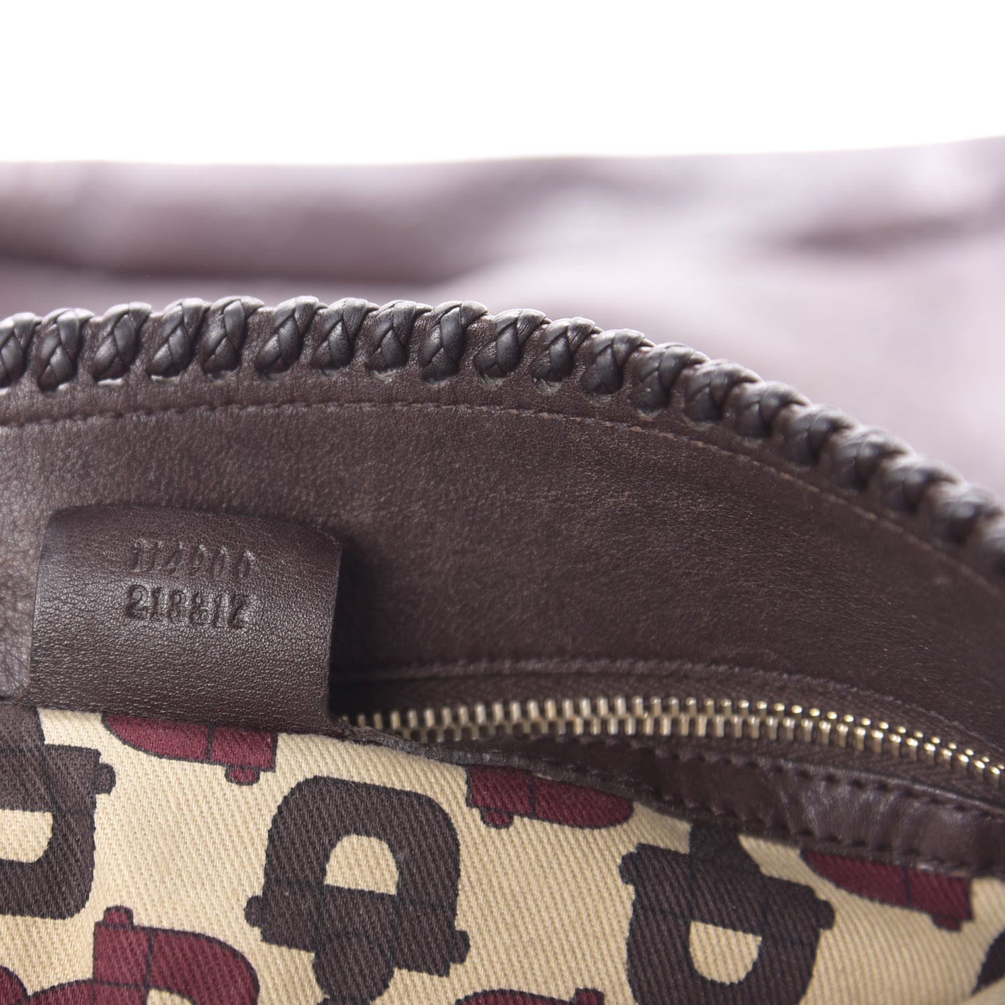 Guccissima Large Horsebit Chain Hobo Chocolate