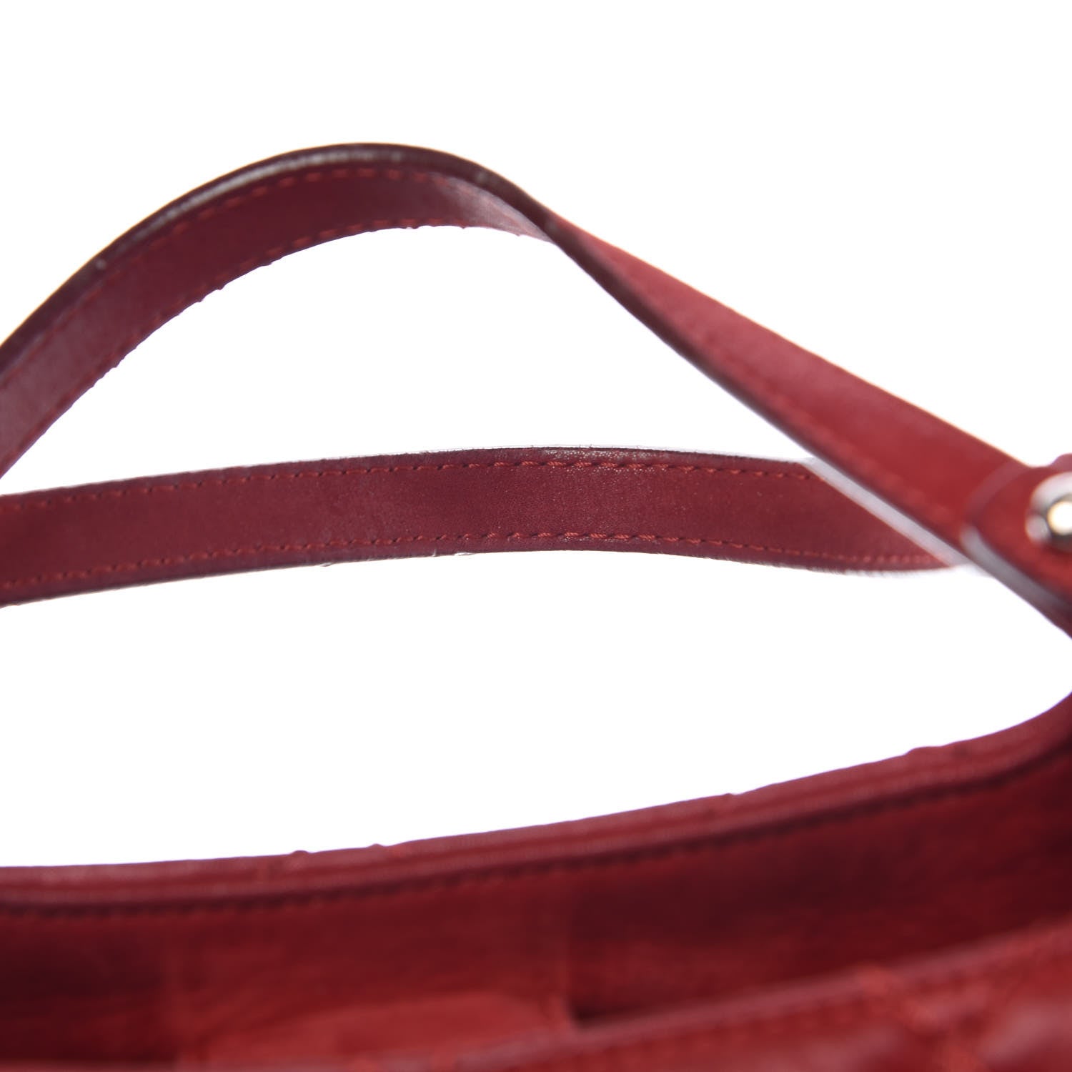 Chanel Iridescent Calfskin Quilted Small Sea Hit Tote Red 17 of 17