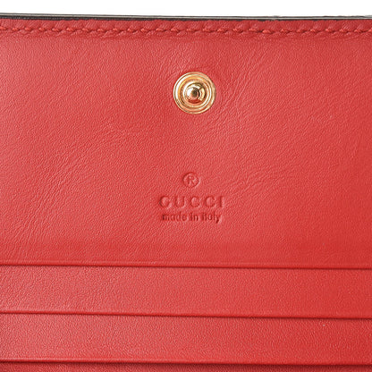 Gucci GG Supreme Monogram Blooms Card Case Beige Blue Navy Hibiscus Red 6 of 6