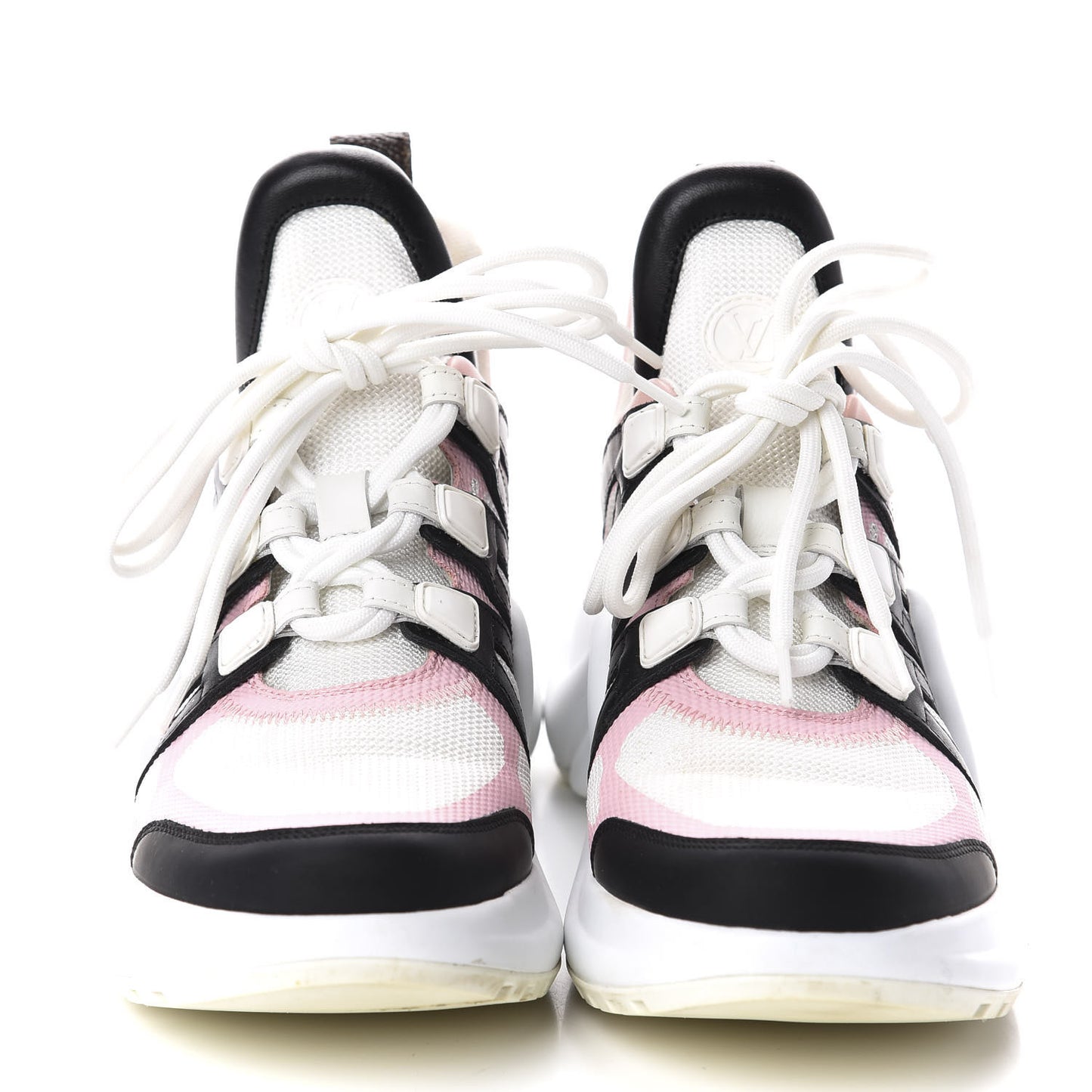 Calfskin Technical Nylon LV Archlight Sneaker 38 Rose Clair