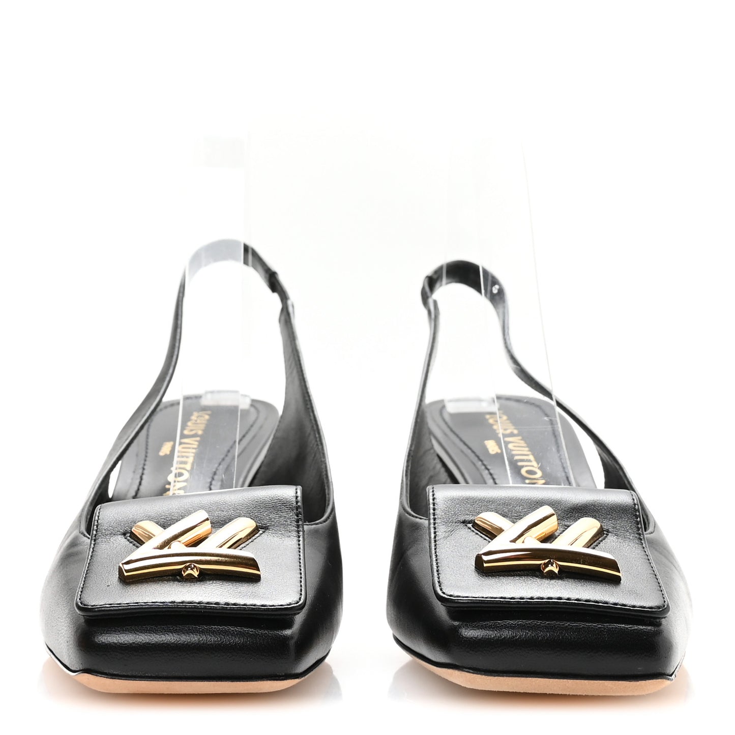Lambskin Shake Slingback Pumps 39 Black
