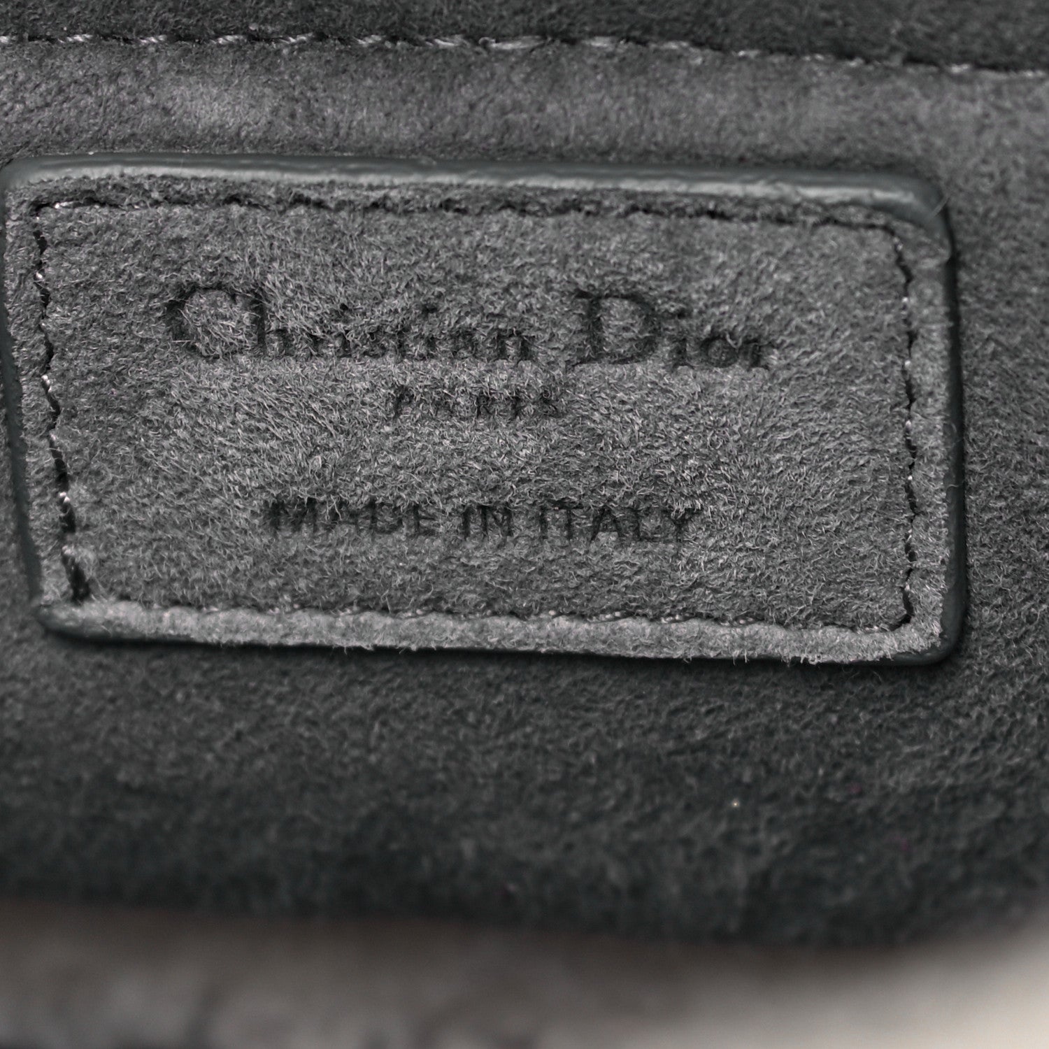 Christian Dior Suede Shearling Cannage Small Lady Dior Gray 5 of 7